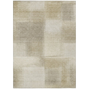 HomeRoots 5' Taupe Geometric Indoor Outdoor Area Rug – Durable, Washable, Stylish Solution for Your Home Decor 8' X 10' 608786