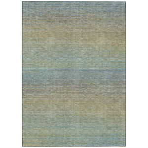 HomeRoots 5' Blue Striped Washable Area Rug – Durable & Stylish Indoor/Outdoor Solution for High-Traffic Spaces 8' X 10' 608798