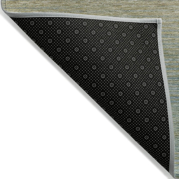 HomeRoots 5' Blue Striped Washable Area Rug – Durable & Stylish Indoor/Outdoor Solution for High-Traffic Spaces 9' X 12' 608799