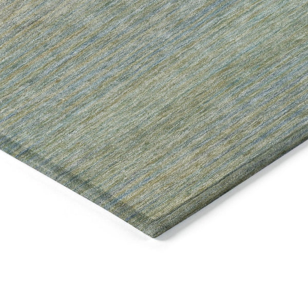 HomeRoots 5' Blue Striped Washable Area Rug – Durable & Stylish Indoor/Outdoor Solution for High-Traffic Spaces 9' X 12' 608799