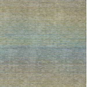 HomeRoots 5' Blue Striped Washable Area Rug – Durable & Stylish Indoor/Outdoor Solution for High-Traffic Spaces 9' X 12' 608799