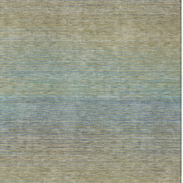 HomeRoots 5' Blue Striped Washable Area Rug – Durable & Stylish Indoor/Outdoor Solution for High-Traffic Spaces 9' X 12' 608799
