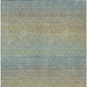 HomeRoots 5' Blue Striped Washable Area Rug – Durable & Stylish Indoor/Outdoor Solution for High-Traffic Spaces 10' X 14' 608800