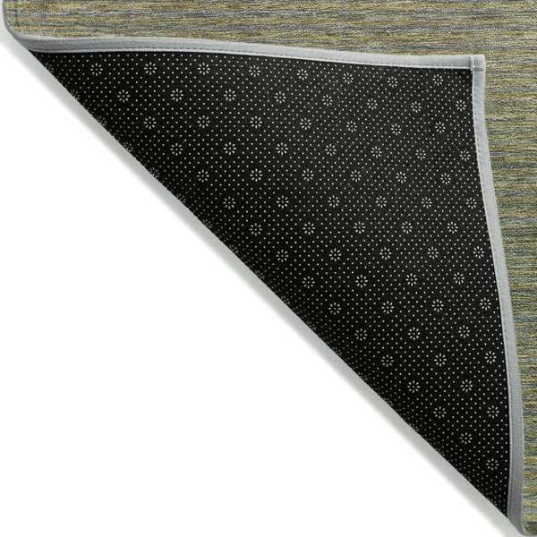 HomeRoots 5' Fern Green Striped Indoor Outdoor Area Rug - Durable, Washable, Perfect for High-Traffic Spaces 8' X 10' 608810