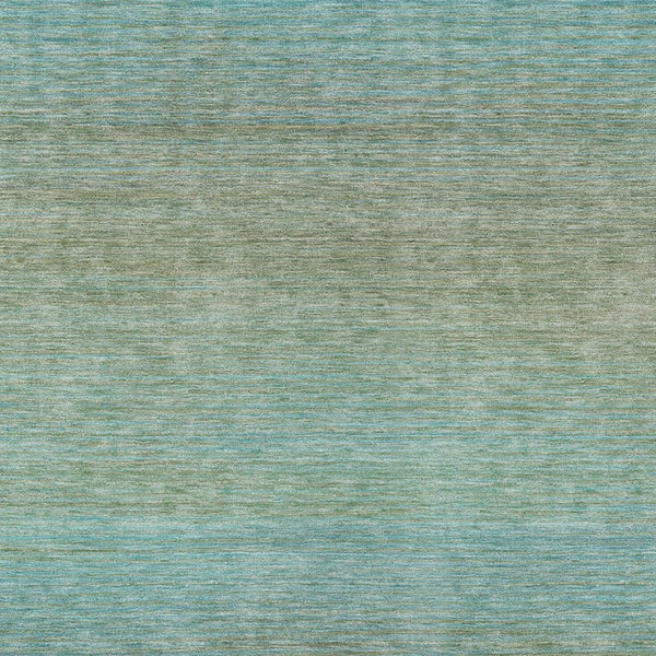 HomeRoots 5' Teal Blue Striped Area Rug - Durable, Washable, Indoor/Outdoor Versatility for Coastal Charm 5' X 8' 608814