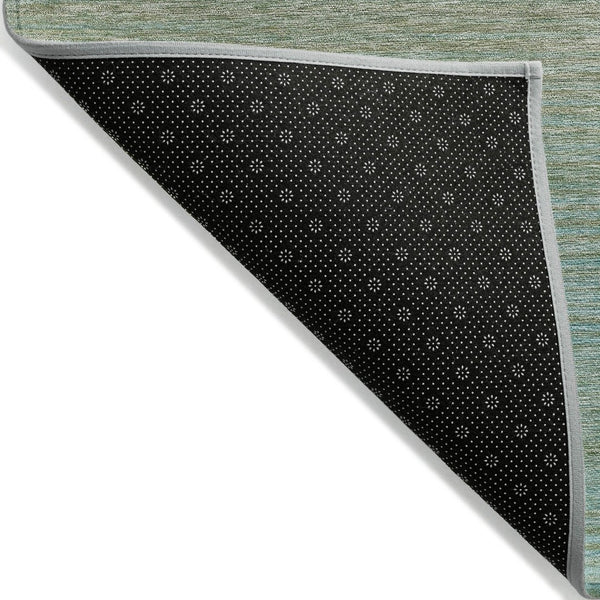 HomeRoots 9' Teal Blue Striped Indoor Outdoor Rug – Durable, Stain-Resistant, Machine Washable for Easy Care 608817