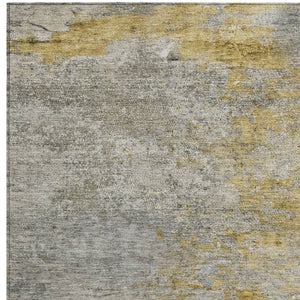 HomeRoots 5' Gray Abstract Area Rug - Washable, Durable Design for Indoor & Outdoor Spaces, Stylish & Easy-Care 5' X 8' 608826
