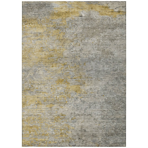 HomeRoots 5' Gray Abstract Area Rug - Washable, Durable Design for Indoor & Outdoor Spaces, Stylish & Easy-Care 8' X 10' 608828