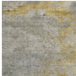 HomeRoots 5' Gray Abstract Area Rug - Washable, Durable Design for Indoor & Outdoor Spaces, Stylish & Easy-Care 9' X 12' 608829