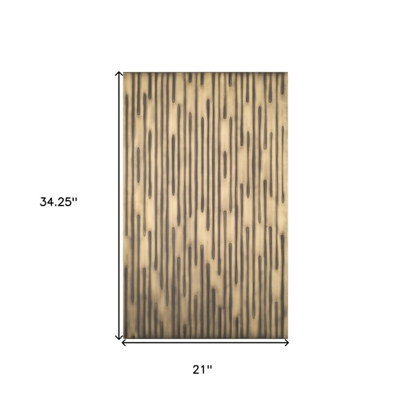HomeRoots Ramos Unframed Wall Art - Vibrant Metal Print for Modern Spaces, Easy to Hang, Artisan Crafted Decor 608838