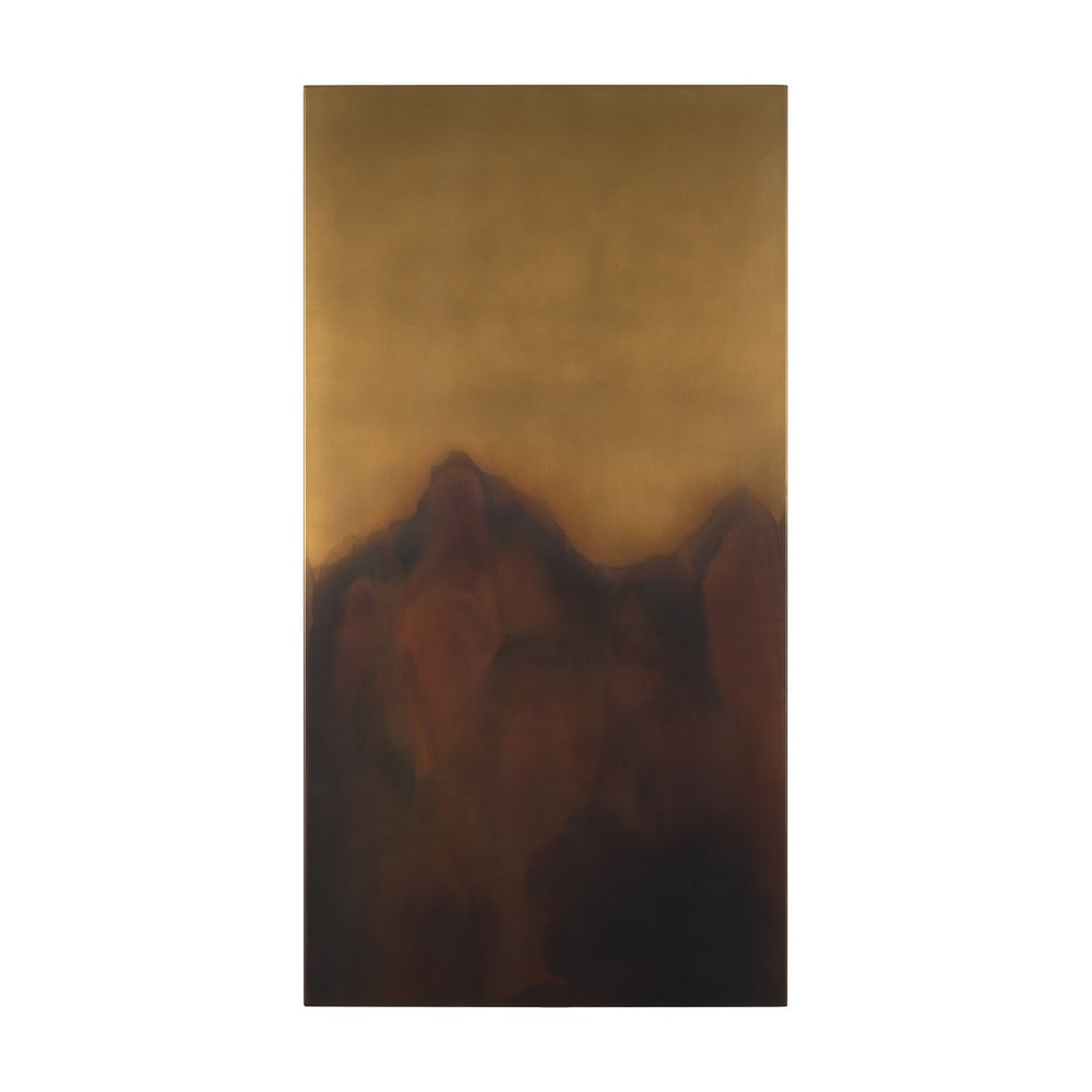 HomeRoots Rios Bold Gold and Red Metal Wall Art – Unframed Contemporary Design for Stunning Home Décor Upgrade 608840