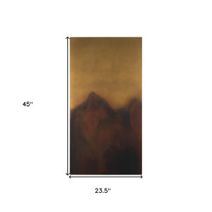 HomeRoots Rios Bold Gold and Red Metal Wall Art – Unframed Contemporary Design for Stunning Home Décor Upgrade 608840