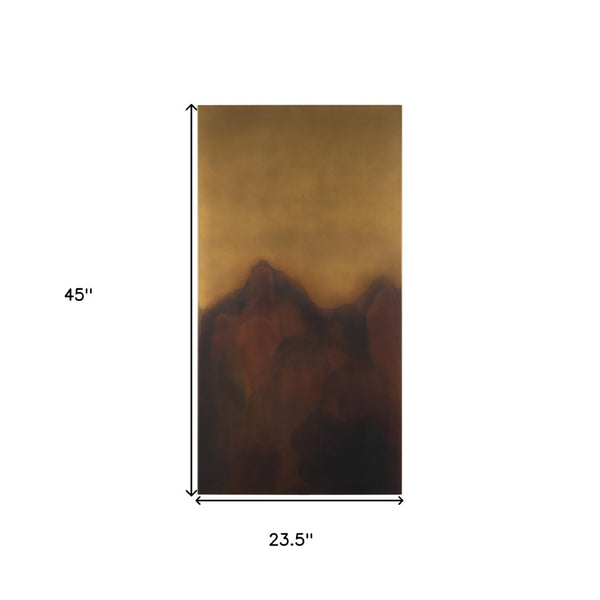 HomeRoots Rios Bold Gold and Red Metal Wall Art – Unframed Contemporary Design for Stunning Home Décor Upgrade 608840