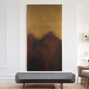HomeRoots Rios Bold Gold and Red Metal Wall Art – Unframed Contemporary Design for Stunning Home Décor Upgrade 608840