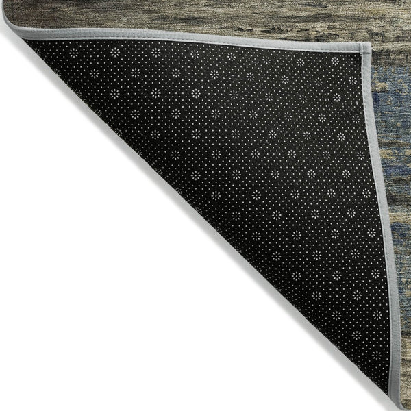 HomeRoots 5' Abstract Washable Area Rug for Indoor & Outdoor Use - Modern Design, Durable & Easy Care 5' X 8' 608851