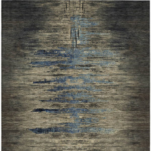 HomeRoots 5' Abstract Washable Area Rug for Indoor & Outdoor Use - Modern Design, Durable & Easy Care 8' X 10' 608853