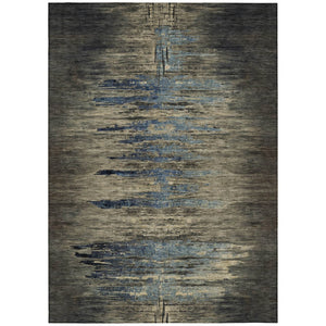 HomeRoots 5' Abstract Washable Area Rug for Indoor & Outdoor Use - Modern Design, Durable & Easy Care 8' X 10' 608853
