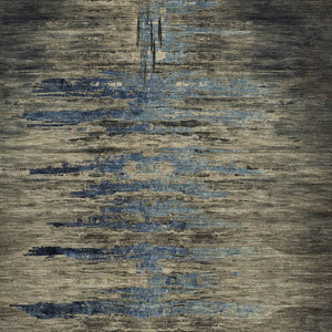 HomeRoots 5' Abstract Washable Area Rug for Indoor & Outdoor Use - Modern Design, Durable & Easy Care 10' X 14' 608855