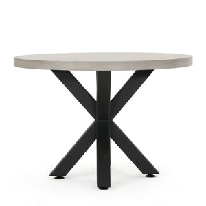 English Elm Christopher Knight Home® - Goleta Round Table Top - Modern Light Grey Surface For Stylish Dining, Living Areas & Custom Designs 60886.00MGOT