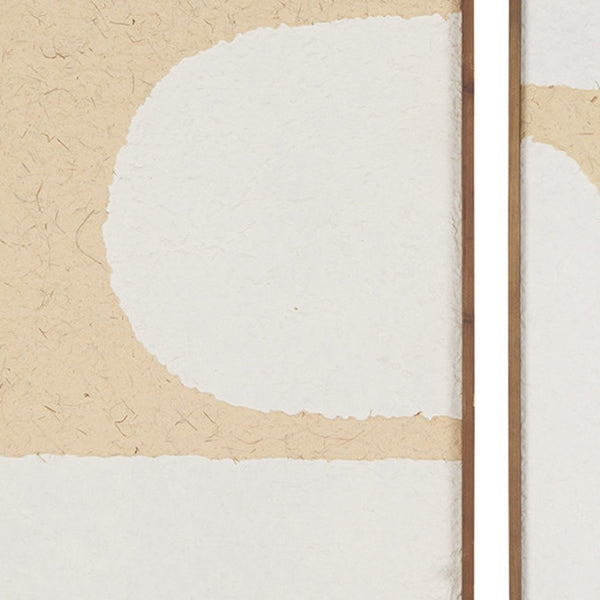 HomeRoots Set of Three Encore Brown Framed Minimalistic Wall Art Prints for Modern Home Elegance & Style 608865