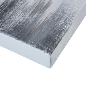 JLA Home Madison Park - Heavily Hand-Embellished 3-Piece Canvas Set — Grey-Black Ombré, Natural Stone Accents, Ready-to-Hang Decor MP95C-0269