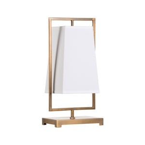 Wildwood Belle Meade Lamp Antique Brass Bell Shade Table Lamp — Compact 21" Ambient Lighting For Bedside & Entryways 60899