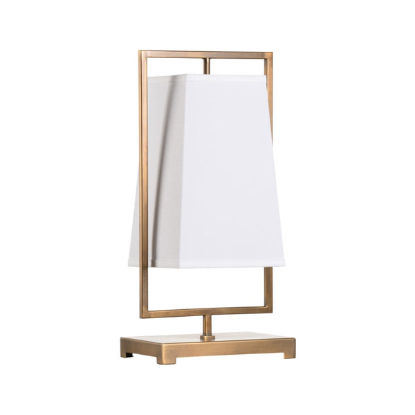 Wildwood Belle Meade Lamp Antique Brass Bell Shade Table Lamp — Compact 21" Ambient Lighting For Bedside & Entryways 60899