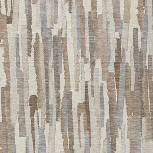 HomeRoots 5' Washable Ivory and Beige Striped Area Rug – Perfect for Indoor and Outdoor Durability and Style! 9' X 12' 609040