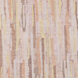 HomeRoots 5' Pink and Beige Striped Washable Area Rug – Stylish, Durable Design for Indoor and Outdoor Spaces 5' X 8' 609049