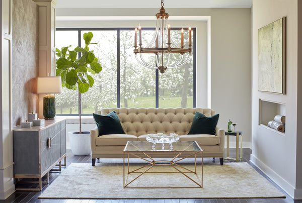 Wildwood Newport Elegant Faux Emerald Marble Table Lamp With Antique Brass Accents, 30.5" Tall, Durable Ceramic Finish 60906