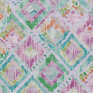 HomeRoots 5' Stylish Lavender and Purple Geometric Area Rug - Durable, Machine-Washable for Indoor/Outdoor Use 8' X 10' 609151