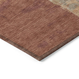 HomeRoots 5' Bold Orange Abstract Area Rug - Durable Indoor/Outdoor Design Perfect for High-Traffic Spaces 9' X 12' 609176