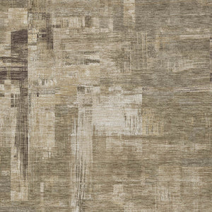 HomeRoots 5' Abstract Brown and Beige Washable Indoor-Outdoor Area Rug for Effortless Style and Durability 9' X 12' 609212