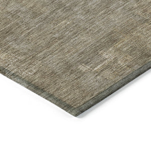 HomeRoots 5' Abstract Brown and Beige Washable Indoor-Outdoor Area Rug for Effortless Style and Durability 10' X 14' 609213