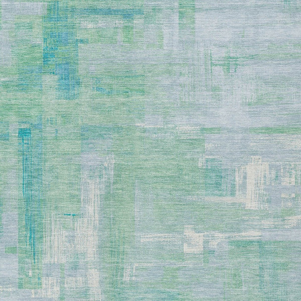 HomeRoots 5' Sky Blue Abstract Washable Indoor Outdoor Area Rug - Stylish, Durable, and Easy to Clean for Any Space 5' X 8' 609221