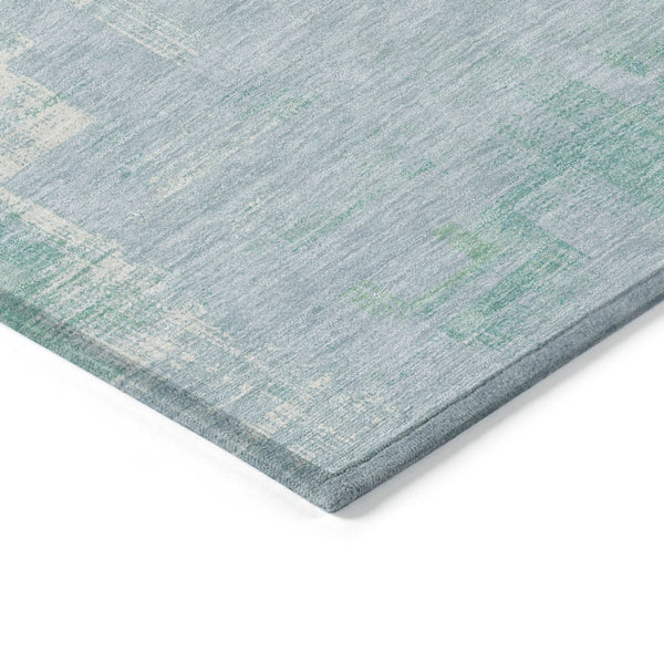 HomeRoots 5' Sky Blue Abstract Washable Indoor Outdoor Area Rug - Stylish, Durable, and Easy to Clean for Any Space 8' X 10' 609223