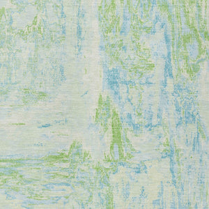 HomeRoots 5' Modern Abstract Mint Green and Blue Area Rug for Indoor Outdoor Use - Durable and Washable Design 10' X 14' 609279