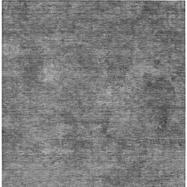 HomeRoots 5' Modern Abstract Gray and Smoky Black Washable Area Rug for Indoor and Outdoor Spaces 8' X 10' 609319