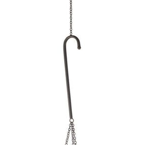 HomeRoots 42" Black Distressed Woven Metal Lantern Candle Holder - Handcrafted Artisanal Wall Decor for Any Space 609325