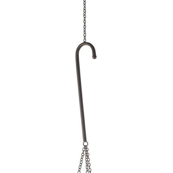 HomeRoots 42" Black Distressed Woven Metal Lantern Candle Holder - Handcrafted Artisanal Wall Decor for Any Space 609325
