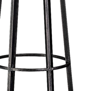 HomeRoots 40" Black Distressed Geometric Metal Lantern Candle Holder - Handmade Decor for Any Room or Event 609327
