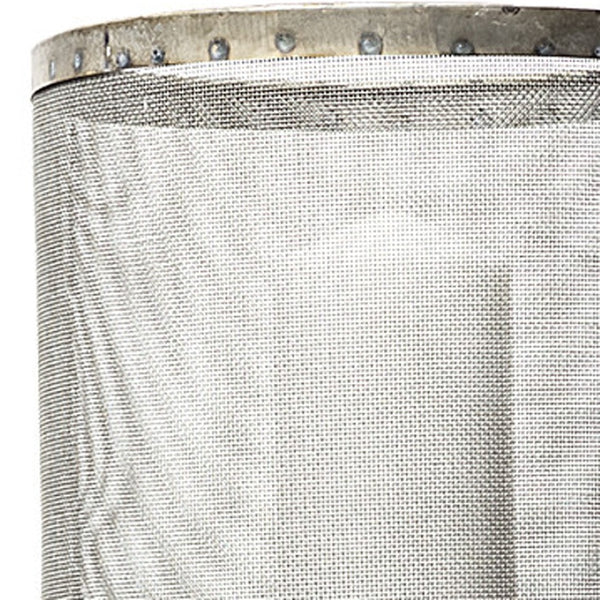 HomeRoots Set of Two Black Distressed Geometric Metal Lantern Holders – Modern Décor for Ambient Lighting 609331