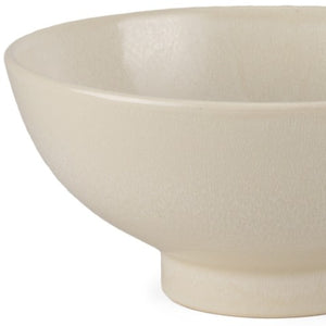 Homeroots 12" Cream Ceramic Round Pedestal Centerpiece Bowl - Artisan Crafted Elegance For Home Décor Display   609342