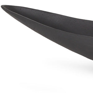 HomeRoots 32" Black Metal Oval Centerpiece Bowl - Modern-Rustic Decorative Accent for Stylish Home Decor 609344