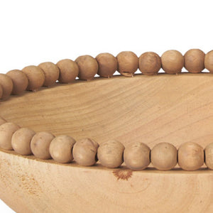 HomeRoots 3" Brown Wood Round Centerpiece Bowl Set - Elegant Serving and Decorative Accents for Any Occasion 609358