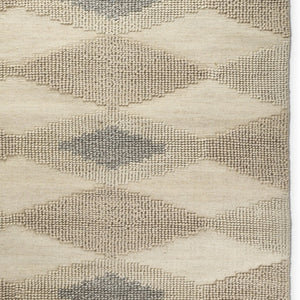 HomeRoots 5' Hand-Woven Wool Area Rug in Beige, Brown & Gray - Modern Geometric Design for Elegant Spaces 8' X 10' 609372