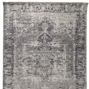 HomeRoots 8' Charcoal and Gray Moroccan Hand-Woven Vintage Area Rug for Cozy Living Spaces and Style 8' X 10' 609377