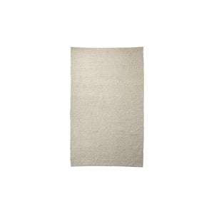 HomeRoots 5' Hand-Woven Cream Berber Area Rug - Soft Wool-Blend, Artisan-Made, Modern Design for Cozy Homes 609379