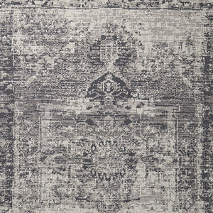 HomeRoots 8' Charcoal and Gray Moroccan Hand-Woven Vintage Area Rug for Cozy Living Spaces and Style 9' X 12' 609384