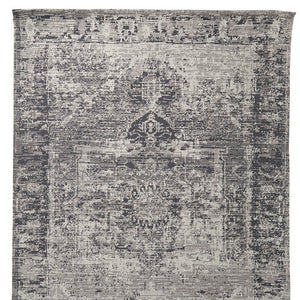 HomeRoots 8' Charcoal and Gray Moroccan Hand-Woven Vintage Area Rug for Cozy Living Spaces and Style 9' X 12' 609384